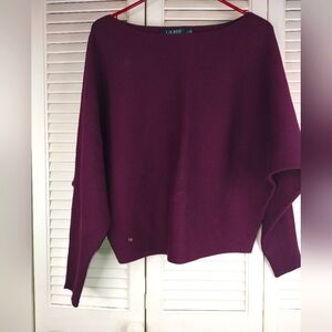 Ralph Lauren Women's Burgundy Sweater